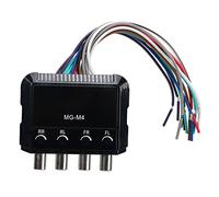 aqxreight Convertisseur Haut-bas Convertisseur de Fréquence de Ligne d'interférence à 4 Canaux pour Amplificateur avec Puissance d'entrée 80W