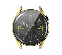 aqxreight Coque en Verre trempé avec Cadre PC Compatible avec 42 Mm 46 Mm Smartwatch Couvertures Antichoc et Précision 42/46 Basée sur Un Boîtier d'écran Compatible Notre Est Protecteur (Savon