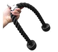 aqxreight Corde de Traction pour Triceps d'entraînement, Corde à Pousser vers Le Bas, 27 Pouces, Fixation de Câble Antidérapante pour Salle de Sport à la Poulie en Acier pour Caoutchouc tressé de 2