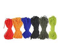 aqxreight Corde Réfléchissante de 20 M Cordon Paracorde pour équipement d'extérieur Lanière 1 Brin Intérieur pour Auvent de Camping Auvent de Tente pour Une Résistance de Gaine Si Résistante 55 LB