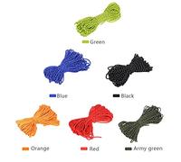 aqxreight Corde Réfléchissante de 20 M Cordon Paracorde pour équipement d'extérieur Lanière 1 Brin Intérieur pour Auvent de Camping Auvent de Tente pour Une Résistance de Gaine Si Résistante 55 LB