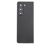 aqxreight Couvercle Arrière en Verre de Remplacement pour Z Fold 5 5G F946, Couvercle du Panneau Arrière du Téléphone, Porte avec Objectif d'appareil Photo et Bandes de Pré-Installation, Noir,