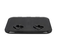 aqxreight Couvercle d'inspection de Trappe d'accès au Pont, Résistant aux avec Serrure pour Bateau Marin 17-1/4x12-3/8 Pouces Fabriqué en ABS Ancien avec Renfort de Trappe 'accès, Taille (Black)