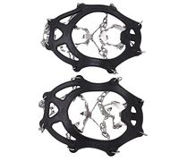 aqxreight Crampons de Traction sur Glace Crampons à Chaussures Poignées à Neige avec 19 Pointes Sac de Rangement pour Randonnée Marche AlpinismeXL Les sont et d'élastomère élastique en Acier de (XL)