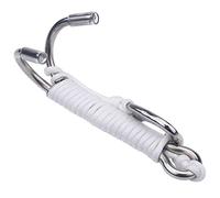 aqxreight Crochet à Dérive en Acier Inoxydable Polyvalent avec Ligne pour la Plongée des Grottes - pour Les Courants Forts et Les Photographes (White)