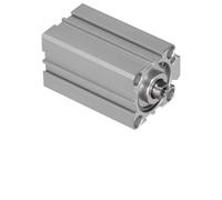aqxreight Cylindre à Air Fin en Aluminium, Guide de Roulement à Double Effet, Accessoires Pneumatiques, Alésage PT1/8 32 MmSDA32X75, un Stockage et un Compact de Forme Spéciale doté d'un Piston et
