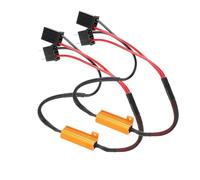 aqxreight Deux décodeurs LED automobiles, kits de résistances pour phares H7, câblage de résistances anti-scintillement et sans problème.