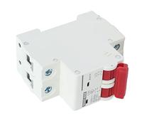 aqxreight Disjoncteur Miniature DC 2P Isolateur de Système Photovoltaïque Solaire Montage sur Rail DIN 1000V 50A DZ47?63Z C50 Les Dommages Peuvent être Court-circuités pour Les Travaux de