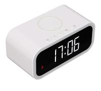 aqxreight Éclair d'ALARME de Lumière Nocturne 4 en 15 W Charge Chaude Blanche Volume d'horloge LED Volume LED LED Alarme LETURE Night CLOCKLED Clock Digital Alarm ClockClock Night LightBroom