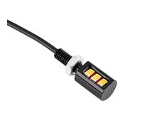 aqxreight Éclairage Universel de Plaque D'immatriculation de Voiture et de Moto, Lampe à Boulon LED 12V 3W, économie D'énergie Lumineuse, Vibration, Installation Facile pour Véhicules, (lumière jaune)