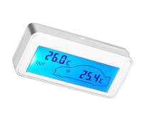 aqxreight Écran LCD Numérique de Voiture 12V sensibilité Intérieure et Extérieure Compteur de Température Température à l'Intérieur du Thermomètre de Voiturecompteur de de Voiturethermomètre