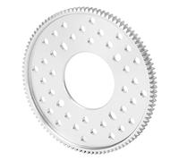 aqxreight Engrenage Droit en Aluminium 100 Dents MOD 0.8 pour Composants Rotatifs Trou Central de 32 Mm Compatible avec les Moyeux 1302/1305 Outil Matériel pour les Projets Mécaniques