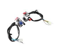 aqxreight Ensemble de Commutateurs de Guidon de Moto Universels, Commutateurs de Commande Gauche et Droit pour Clignotants, Klaxon et Phares Compatibles avec les Motos à Guidon de 7/8 Pouces (WHITE)