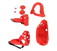 aqxreight Ensemble de Housses en Silicone de 5 Pouces pour 2, Comprenant Une Housse de Contrôleur, Coque VR, Shakes Stick Blanc pour et Make T Ensemble de en Silicone de 5 Pouces pour 2 (Rouge)