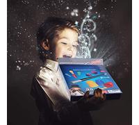 aqxreight Ensemble de Jouets de Tours de Magicien pour Enfants, Remplisseurs de Chaussettes de Noël, Ensemble de Baguettes Magiques, Cadeaux de Noël pour Garçons et Filles, Heures Mystérieuses,