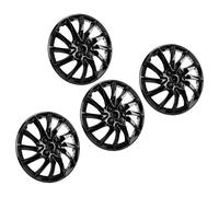 aqxreight Ensemble de Marrons de 14 Pouces de 4 Couvercles de Jante de Roue ABS de Fit Universal Snap sur Les Marmons de Remplacement pour Voitures VUS TURCK avec Design à la Mode (Black)