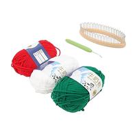 aqxreight Ensemble de Métiers à Tricoter pour Débutants avec Crochets et Fil - Kit de Machine à Chaussettes pour Travaux Manuels, Cadeaux de Noël et Relaxation Consciente