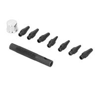 aqxreight Ensemble de Perforatrices à Tête Variable, Outil de Bricolage Rond en Cuir, Combinaison d'outils en Acier 2 ? 5 Mm Après la Chaleur Durable, Quel Ensemble en Acier de Haute qualité Est un