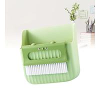 aqxreight Ensemble de Petit Balai et Pelle à Poussière, Ours Mignon, Kit de Balai de Bureau Compact Multifonctionnel, Outils de Nettoyage pour Clavier de Bureau, Magasin de Transport Jaune, Facile à