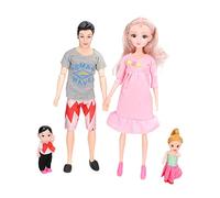 aqxreight Ensemble de Poupée Familiale pour Enfants, Papa Mignon, Maman Enceinte, Fils, Fille, bébé Poupée avec Accessoires, Cadeau de Vacances, état de la Ajustée en Fonction de la Mère bébé Il y a