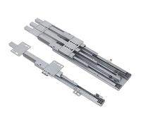 aqxreight Ensemble de Rails Coulissants pour Tiroir, Rail Coulissant pour Tiroir Amortisseur pour Armoire de Rangement, capacité de Charge de 60 Kg, Finition Galvanisée, Rails Coulissants pour,