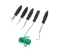 aqxreight Ensemble D'outils D'installation de Joint en Caoutchouc de | Outils de Crochet en Acier au Carbone, Tête D'installation de Bande de Verrouillage, 5 Têtes de Remplacement, pour Voitures