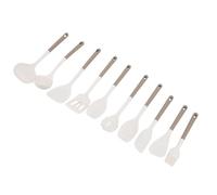 aqxreight Ensemble d'Ustensiles de Cuisine en Silicone, Outils de Cuisine Résistants à la Chaleur, Comprenant un Retourneur à Fente, une Spatule, une Cuillère et une Brosse pour Ustensiles de