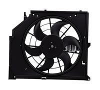 aqxreight Ensemble Ventilateur de Refroidissement de Radiateur, 6 Pales, Connecteur 3 Broches 17117561757 17117525508 17117510617 pour Série 3 323i 325i 328i 330i 1999-2005
