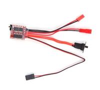 aqxreight ESC brossé Bidirectionnel 30A pour TéléCommande de Voiture, Bateau télécommandé avec Frein sans Frein, Position Commutable, Inhibition du, Commande Automatique des Gaz, ESC à Distance pour