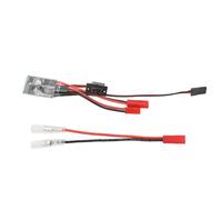 aqxreight ESC brossé RC 30A et Câble Adaptateur 7,4 V, Contrôleur de Vitesse électronique brossé à 2 Voies avec Frein pour Voiture 1/16 1/18 /24 avec Fonction Améliorée [Compatible 2 Ce 30 A