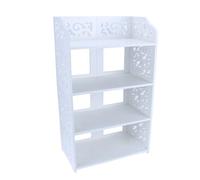 aqxreight Étagère à Chaussures 4 Niveaux Blanche, Design Évidé, Rangement | plastic construction, fits living room bedroom office hallway, holds multiple pairs of shoes, easy assembly required