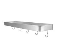 aqxreight Étagère DE Salle DE Bain W Mount Space Aluminium Douche en Une Seule Couche étagère Rangement Shampooing RACK50CM ATTAGE Commercial avec ROCHEM (50cm avec Crochet)