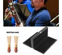 aqxreight Étui à Anches en Cuir à 2 Couches pour Boîte de 20 Anches Accessoires d'instruments de Musique avec Ergonomique Étui à de BassonAccessoires d'instruments de MusiqueAccessoire ' à VentReed