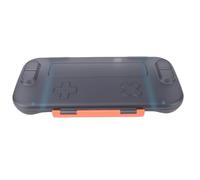 aqxreight Étui de Protection Rigide pour 2 Consoles de Jeu, Coque Fine en ABS avec Coussinets en Silicone Absorbant Les Chocs et Port de Chargement de Type C, pour Le Stockage en Voyage (Orange)