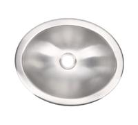 aqxreight Évier Rond en Acier Inoxydable, évier de Cuisine pour Camping-car, Petit à un Bol avec égouttoir, Tuyau de 1,5 M pour Voitures, Bateaux, Yachts 13,23 X 10,63 X 4,72 Pouces