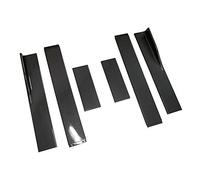 aqxreight Extensions de Jupe Latérale de Voiture Rocker 2.2M Répartiteurs Universels Diffuseur Lèvres Jupe Latérale Noir ST Répartiteurs Latéraux Séparateurs de Extensions MK6 côté côté Voiture