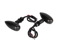 aqxreight Feux Arrière de Moto Rétro, Indicateur de Clignotant de Frein Noir