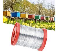 aqxreight Fil de Fer de Cadre en Acier Inoxydable pour Apiculture de 0,5 Mm pour Cadres de Ruches Outil 01# Inoxydable et Très Durable et Cire pour Garder les Abeilles 2 Fils Pratiques du Cadre de