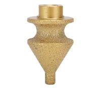 aqxreight Foret à Chanfrein étagé, Alésoir à Cône Conique Multicouche brasé émeri pour Métal, Bois, Béton, Carrelage, Marbre, avec Filetage M10 pour Meuleuse D'angle de Type 100