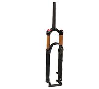 aqxreight Fourche de Suspension de Vélo de 26 Pouces avec Bouvillon Droit et Lock-Out Manuel pour Les Vélos de Montagne