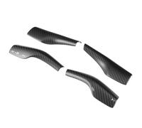 aqxreight Garniture d'interrupteur de Phare en Fibre de Carbone Mat et Couvercle de Levier de Vitesse à Palettes Adaptés pour Modèle 3 Modèle Y 2017-2020 Gardez la Voiture Laissez les Garnitures