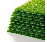 aqxreight Gazon Artificiel pour Jardins Miniatures, 4 Pièces, Décoration de Paysage, Terrarium, Projets Artisanaux de Jardin Féerique, Bricolage (Green)