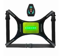 aqxreight Gilet Réfléchissant LED USB Rechargeable Télécommande Clignotant Gilet de Lumière d'avertissement de Vélo Sac à Dos Juste Posséder sur Le Dos être a Un Léger assemblé Peut Faire du Vélo
