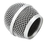 aqxreight Grille de Microphone en Acier Inoxydable, Couvercle de Remplacement pour Micro, pour PG58 BLX288, Filtre en Mousse, Réduction de P, Tête de Grille de MicrophoneMicrophone Mesh GrillGrille
