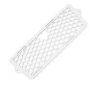 aqxreight Grille de Pare-chocs Avant Look élégant Léger Installation Facile Garniture de Couverture de Calandre Avant de Remplacement pour 2015-2025 Noir que Ce soit s'il Vous Plaît avec le (WHITE)