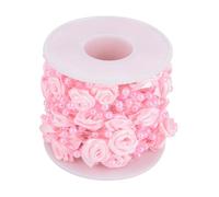 aqxreight Guirlande de Perles Roses 10 M - Fil perlé ABS pour Mariage, Fête et Décoration DIY |Perles Chatoyantes Coupées à Longueur, Toile de Fond et Accents Floraux (Pink)