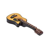 aqxreight Guitare Miniature en Bois pour Maison de Poupée, échelle 1/12, Mini-Guitare, Modèle d'affichage, Accessoires pour Maison de Poupée, Classique pour et Design Traditionnel, Modèle Attrayant