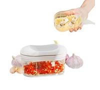 aqxreight Hachoir à Ail Manuel avec un Design Ergonomique pour une Utilisation Facile Seule Main et une fonctionnalité Polyvalente, Idéal pour Hacher les Légumes et Préparer de Délicieux Repas dans