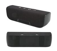 aqxreight Haut-Parleur sans Fil 10 W IPX5 étanche FM AUX 3000 MAh Microphone intégré Haut-Parleur Portable pour Camping en Plein Air Maison Noir Rouge Multi Ce FM Est doté Fonction sans Fil (Noir