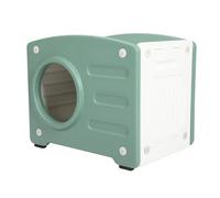 aqxreight House de Chat Extérieur Saisons Polyvalentes Fermées étanche à l'épreuve du Temps Grand Espace Abri de Chat en Plastique pour SM Chiens Verts R Votre Ami à Fourrure. en Plein Air (#1)